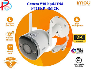 CAMERA WIFI IMOU NGOÀI TRỜI F42FEP 4MP 2K SIÊU NÉT CÓ MÀU BAN ĐÊM, ĐÀM THOẠI 2 CHIỀU - HÀNG CHÍNH HÃNG