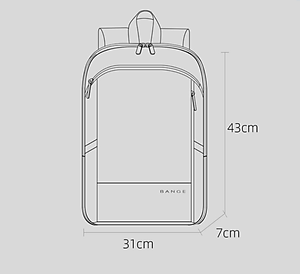 Balo laptop nam cao cấp phong cách mới 15,6"