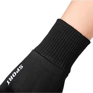 Găng tay phượt dành cho nam lót nỉ lông ấm áp cảm ứng điện thoại phủ gen nhựa chống trượt GTNK02