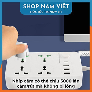 Ổ Cắm Điện Có Cổng Type-C, Công Tắc Riêng, Chịu Tải 3000W