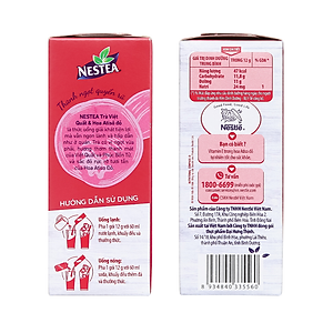 Thực phẩm bổ sung Trà Việt Quất và Hoa Atiso Đỏ NESTEA 10 gói x 12g