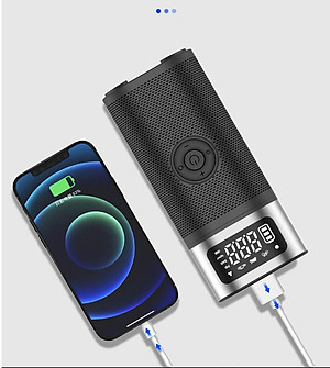 Máy Bơm Lốp Không Dây Công Suất Lớn 150PSI 9A 96W Vỏ Hợp Kim Nhôm Kiêm Sạc Dự Phòng Powerbank Tự Động Ngắt Khi Đủ Hơi
