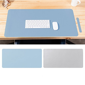 Bàn Di Chuột - Miếng Lót Chuột Cỡ Lớn Doron-HDC01 Size 40x80, 45x90 cm - Kiêm Deskpad Thảm Da, Trải Bàn Làm Việc Chống Nước Dùng Được Hai Mặt - Hàng Nhập Khẩu