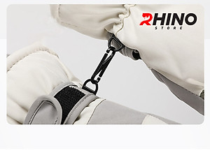 Găng tay lót lông cừu giữ ấm mùa đông chống gió, kháng nước Rhino G904 Bao tay chống trượt đi xe máy, xe đạp cho nam nữ, bảo hộ đi phượt