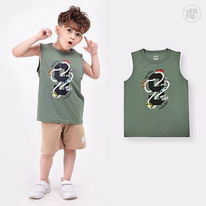 Áo ba lỗ bé trai BIGFOX - MISS MEOW chất cotton mền mịn họa tiết đẹp size trẻ em 3,4,5,6,7,8 tuổi