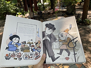 (Bìa cứng in màu) KAFKA VÀ CÔ BÉ BÚP BÊ  - Larissa Theule  - Minh họa: Rebecca Green - Trần Quân dịch - Crabit Kidbooks 