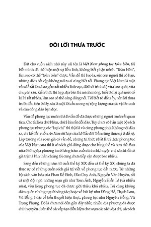 Việt Nam Phong Tục Toàn Biên, Quyển 1 - Tập Tục, Lễ Tục Và Phong Tục - Vũ Ngọc Khánh