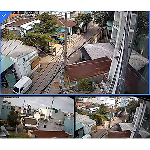 Camera wifi Yoosee Ngoài Trời 20MPX 4 Mắt 3 Màn Hình Kép Q10-28 Phiên Bản Mới 2025,Đêm Có Màu, Đàm Thoại Hai Chiều, Chống Nước Nhựa IP66, Hàng Nhập Khẩu 