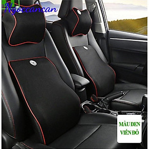 Bộ Gối Tựa Đầu Và Tựa Lưng Cao Su Non Cao Cấp Dành Cho  Ô Tô Xe Hơi