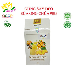 (COMBO 2 HỘP) GỪNG SẤY DẺO SỮA ONG CHÚA HỘP 90G - HƯƠNG SEN VIỆT