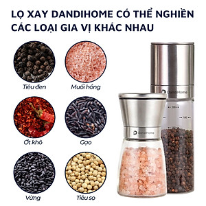 Lọ xay tiêu Inox 304 DandiHome cao cấp
