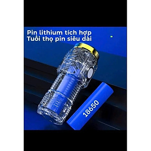 Đèn Pin Cầm Tay Siêu Sáng Mini Có Sạc USB Chiếu Xa 5 Chế Độ Sáng, Pin Trâu Chống Thấm Nước, Tiện Dụng – Hàng Nhập Khẩu