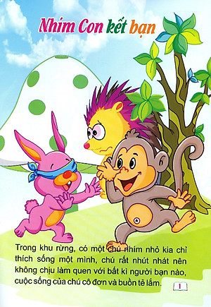 Sách Cổ Tích Trăng Non - Nhím Con Kết Bạn