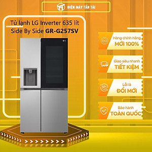 GR-G257SV - Tủ Lạnh Lg Instaview Lấy Nước Ngoài Uvnano 635l GR-G257SV - Hàng Chính Hãng - Chỉ Giao Hồ Chí Minh