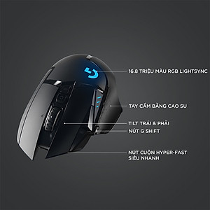 Chuột game không dây Lightspeed Logitech G502 - Hàng chính hãng