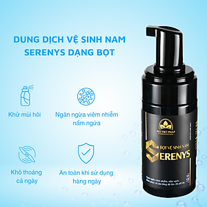 Dung dịch vệ sinh nam Serenys dạng bọt 100ml - Khử mùi hôi ở nam