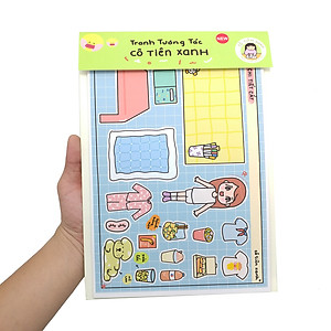 Bộ Tranh Tương Tác Cô Tiên Xanh - Búp Bê Giấy