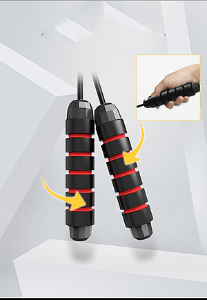 Bộ dây nhảy cá nhân lõi cáp cao cấp tập thể dục (Giao màu ngẫu nhiên)