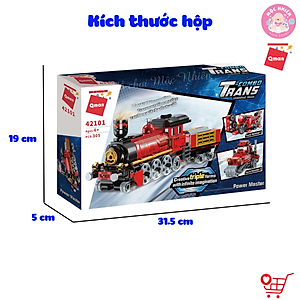Đồ chơi xếp hình Qman 42101 - Tàu hỏa biến hình (305 mảnh ghép)