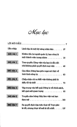 10 Điều Răn Lãnh Đạo Tối Ưu Nhất Thế Giới