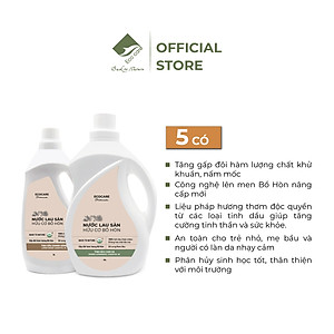 Nước Lau Sàn Hữu Cơ Bồ Hòn ECOCARE 1L-4L Hương Cam Sả/Chanh Gừng Đuổi Muỗi Đuổi Côn Trùng, Khử Mùi Hiệu Quả