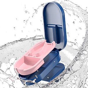 Dụng Cụ Cắt Thuốc Viên Hộp Dụng Cụ Cắt Thuốc Cắt Viên Nén Chính Xác Kiêm Hộp Đựng Thuốc Tiện Dụng - Giao Màu Ngẫu Nhiên