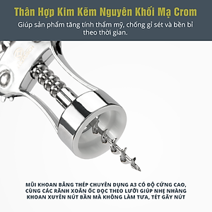 Dụng Cụ Khui Rượu Vang Benchusch - Hàng Chính Hãng