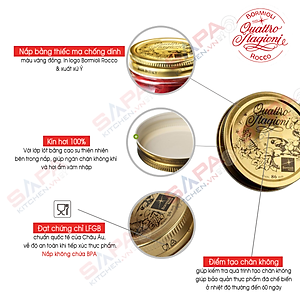 Chai thủy tinh nắp vặn Quattro 200ml - Bormioli Rocco - Italy