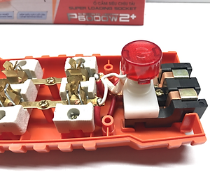Ổ cắm không dây Sopoka P6000W2 siêu chịu tải có công tắc tổng, lõi sứ chịu nhiệt tốt - Hàng chính hãng