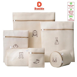 Bộ 6 túi giặt siêu dày 3 lớp cao cấp - Combo 6 túi lưới bảo vệ quần áo dùng cho máy giặt siêu bền tiện dụng chính hãng