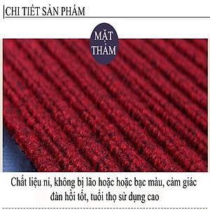 Thảm chùi chân nỉ đế cao su, kích thước 50x70cm