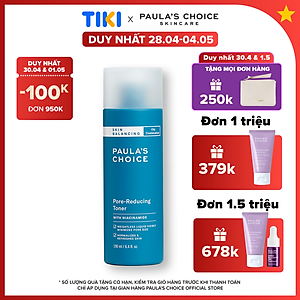 Nước Hoa Hồng Cân Bằng Và Điều Chỉnh Lỗ Chân Lông Paula's Choice Skin Balancing Pore Reducing Toner (190ml)