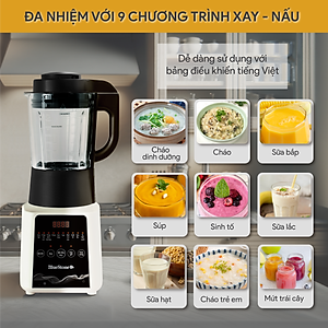 Máy Làm Sữa Hạt Đa Năng BlueStone BLB-6028 -1,75 Lít - (900-1000W) -11 Chương trình - Lưỡi 6 cánh - Bảo hành 24 tháng - Hàng chính hãng