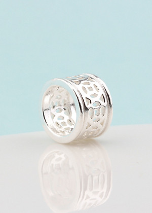 Combo 2 cái charm bạc chặn hình đồng tiền - Ngọc Quý Gemstones