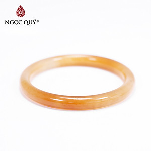 Vòng tay liền khối đá mã não cam ni54 mệnh hỏa thổ - Ngọc Qúy Gemstones