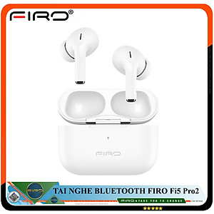 Tai Nghe Bluetooth FIRO Fi5 Pro2 - Tai Nghe Không Dây FIRO Công Nghệ Bluetooth V5.3 - Kháng Nước IPX5 - Điều Khiển Cảm Ứng Thông Minh - Âm Bass Cực Hay - Chống Ồn Cực Tốt - Tai Nghe FIRO Fi5 Pro2 Tương Thích Với Tất Cả Dòng Máy - Hàng Chính Hãng
