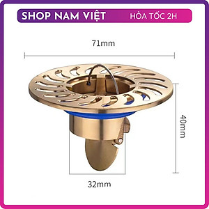 Nắp Cống Chống Mùi Hôi Có Lưới Lọc Chặn Côn Trùng