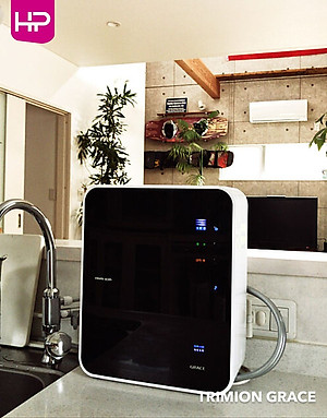 [LẮP ĐẶT TOÀN QUỐC] Máy Điện Giải iON Kiềm TRIM ION GRACE - Nhật Bản, 4 tấm điện cực Titan, Tạo ra 7 loại nước ion, 1300 ppb, Tặng Bộ tiền lọc + Vòi + Bộ chuyển nguồn, Trimion Grace - Hàng Chính Hãng - TRIM ION GRACE