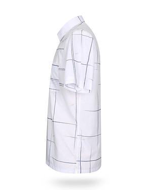 Áo sơ mi nam tay ngắn form suông vạt ngang Khatoco A1MN498T2-CNIN476-2603-N