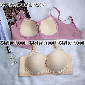 Áo lót nữ mút mỏng trơn big size Sister Hood 669 – Không gọng, cài sau 3 móc