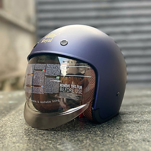 Nón bảo hiểm 3/4 ROYAL M139 có kính âm màu XANH MỰC NHÁM