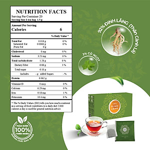 Trà Thảo Mộc Đinh Lăng Túi Lọc SunBeleaf - TP042 