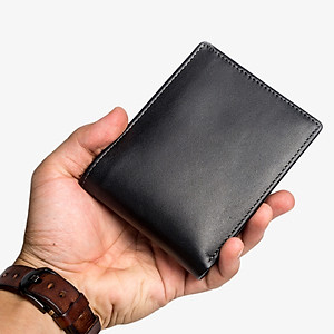 Ví nam, bóp nam da bò sáp Bụi Leather V108 - Bảo hành 12 tháng