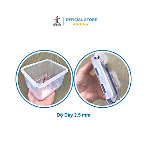 Hộp Nhựa Việt Son Lock Kín Hơi (Bộ 8 Hộp) Đựng Thực Phẩm