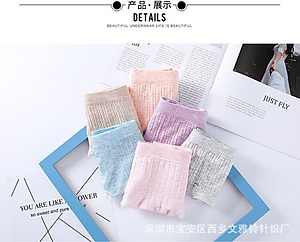 Combo 5 Quần Lót Nữ xuất Nhật 100% Cotton Sợi Tre Kháng Khuẩn Tốt