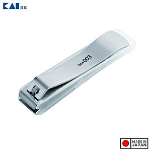Bấm móng tay cao cấp KAI Type 003, làm từ hợp kim thép cao cấp không gỉ, đã qua quá trình tôi luyện nhất định cho khả năng sắc bén và bền bỉ - nội địa Nhật Bản