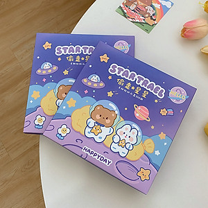 Sét 100 Sticker miếng dán tập vỡ kute trang trí văn phòng phẩm - HENRRYSA