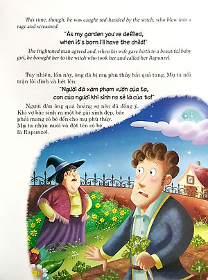 Công Chúa Tóc Mây (Truyện Dành Cho Trẻ Từ 3 Tuổi) - Truyện Song Ngữ Anh - Việt