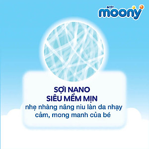Tã Dán Cao Cấp Moony Nhật Bản L54 (54 Miếng ) - Tặng 4 miếng trong gói