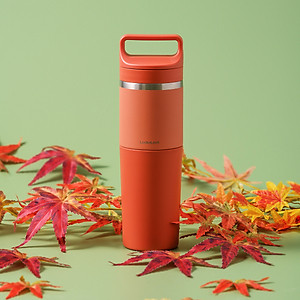 Bình giữ nhiệt Slo 2in1 with tumbler LocknLock LHC4332 (Bình giữ nhiệt và cốc nhựa) 600ml
